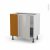 Meuble De Cuisine Angle Bas Reversible Ivia Gris 1 Porte N19 L40 Cm L80 X H70 X P58 Cm