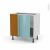 Meuble De Cuisine Angle Bas Reversible Keria Bleu 1 Porte N19 L40 Cm L80 X H70 X P58 Cm