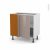 Meuble De Cuisine Angle Bas Reversible Keria Moka 1 Porte N19 L40 Cm L80 X H70 X P58 Cm