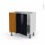 Meuble De Cuisine Angle Bas Reversible Keria Noir 1 Porte N19 L40 Cm L80 X H70 X P58 Cm