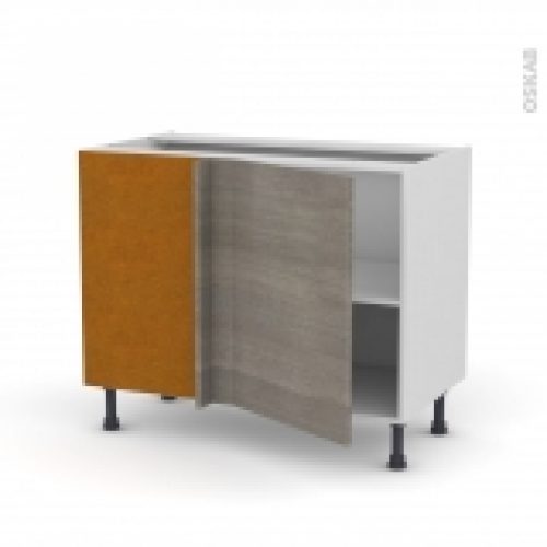 Meuble De Cuisine Angle Bas Reversible Stilo Noyer Naturel 1 Porte N20 L50 Cm L100 X H70 X P58 Cm