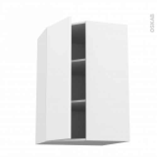 Meuble De Cuisine Angle Haut Ginko Blanc 1 Porte N23 L40 Cm L65 X H92 X P37 Cm