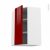 Meuble De Cuisine Angle Haut Ivia Rouge 1 Porte N23 L40 Cm L65 X H92 X P37 Cm