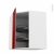 Meuble De Cuisine Angle Haut Ivia Rouge Tourniquet 1 Porte N19 L40 Cm L65 X H70 X P37 Cm