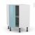 Meuble De Cuisine Angle Haut Keria Bleu 1 Porte N19 L40 Cm L65 X H70 X P37 Cm