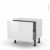 Meuble De Cuisine Bas Bora Blanc 1 Casserolier L60 X H41 X P37 Cm