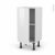 Meuble De Cuisine Bas Bora Blanc 1 Porte L40 X H70 X P37 Cm