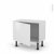 Meuble De Cuisine Bas Bora Blanc 1 Porte L60 X H41 X P37 Cm