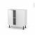 Meuble De Cuisine Bas Bora Blanc 2 Portes L80 X H70 X P37 Cm