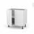 Meuble De Cuisine Bas Bora Blanc 2 Portes L80 X H70 X P58 Cm