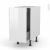 Meuble De Cuisine Bas Coulissant Bora Blanc 1 Porte 1 Tiroir A L Anglaise L40 X H70 X P58 Cm