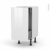 Meuble De Cuisine Bas Coulissant Bora Blanc 1 Porte 1 Tiroir A L Anglaise L40 X H70 X P37 Cm