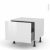 Meuble De Cuisine Bas Coulissant Bora Blanc 1 Porte L60 X H41 X P58 Cm