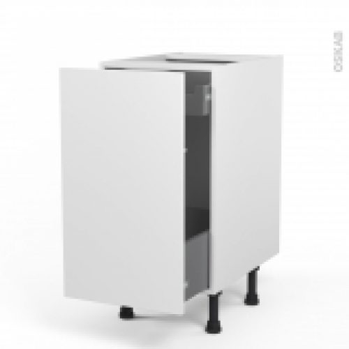 Meuble De Cuisine Bas Coulissant Ginko Blanc 1 Porte 1 Tiroir A L Anglaise L40 X H70 X P58 Cm