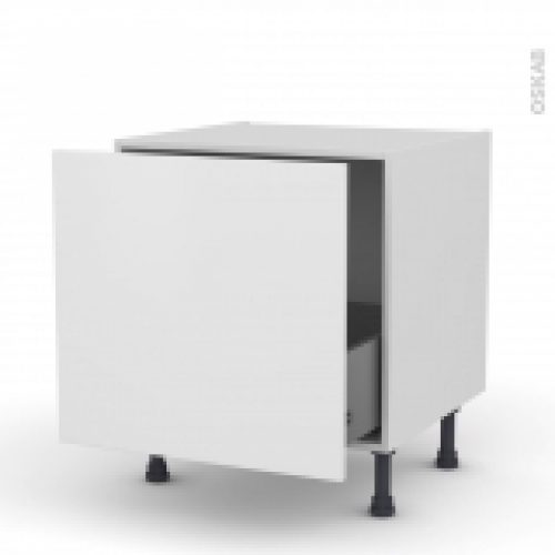 Meuble De Cuisine Bas Coulissant Ginko Blanc 1 Porte L60 X H57 X P58 Cm
