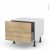 Meuble De Cuisine Bas Coulissant Hosta Chene Naturel 1 Porte L60 X H41 X P58 Cm