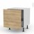 Meuble De Cuisine Bas Coulissant Hosta Chene Naturel 1 Porte L60 X H57 X P58 Cm