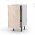 Meuble De Cuisine Bas Coulissant Ikoro Chene Clair 1 Porte 1 Tiroir A L Anglaise L40 X H70 X P37 Cm