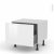 Meuble De Cuisine Bas Coulissant Ipoma Blanc Brillant 1 Porte L60 X H41 X P58 Cm