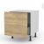 Meuble De Cuisine Bas Coulissant Ipoma Chene Naturel 1 Porte L60 X H57 X P58 Cm