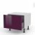 Meuble De Cuisine Bas Coulissant Keria Aubergine 1 Porte L60 X H41 X P58 Cm