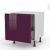 Meuble De Cuisine Bas Coulissant Keria Aubergine 1 Porte L60 X H57 X P58 Cm