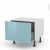 Meuble De Cuisine Bas Coulissant Keria Bleu 1 Porte L60 X H41 X P58 Cm