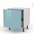 Meuble De Cuisine Bas Coulissant Keria Bleu 1 Porte L60 X H57 X P58 Cm