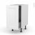 Meuble De Cuisine Bas Coulissant Static Blanc 1 Porte 1 Tiroir A L Anglaise L40 X H70 X P58 Cm