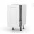 Meuble De Cuisine Bas Coulissant Static Blanc 1 Porte 1 Tiroir A L Anglaise L40 X H70 X P37 Cm