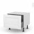 Meuble De Cuisine Bas Coulissant Static Blanc 1 Porte L60 X H41 X P58 Cm