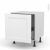 Meuble De Cuisine Bas Coulissant Static Blanc 1 Porte L60 X H57 X P58 Cm