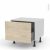 Meuble De Cuisine Bas Coulissant Stilo Noyer Blanchi 1 Porte L60 X H41 X P58 Cm