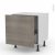 Meuble De Cuisine Bas Coulissant Stilo Noyer Naturel 1 Porte L60 X H57 X P58 Cm