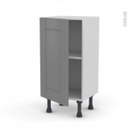 Meuble De Cuisine Bas Filipen Gris 1 Porte L40 X H70 X P37 Cm