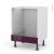 Meuble De Cuisine Bas Four Keria Aubergine Bandeau Bas L60 X H70 X P58 Cm