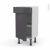 Meuble De Cuisine Bas Ginko Gris 1 Porte 1 Tiroir L40 X H70 X P37 Cm