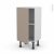 Meuble De Cuisine Bas Ginko Taupe 1 Porte L40 X H70 X P37 Cm