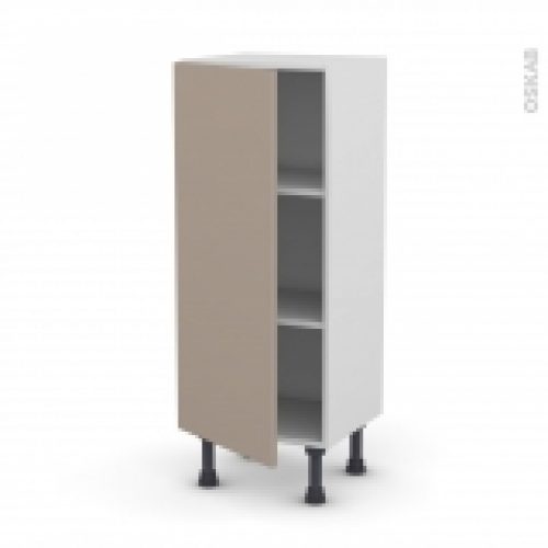 Meuble De Cuisine Bas Ginko Taupe 1 Porte L40 X H92 X P37 Cm