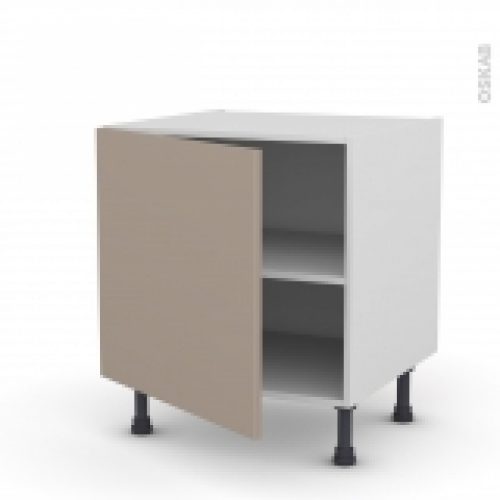 Meuble De Cuisine Bas Ginko Taupe 1 Porte L60 X H57 X P58 Cm