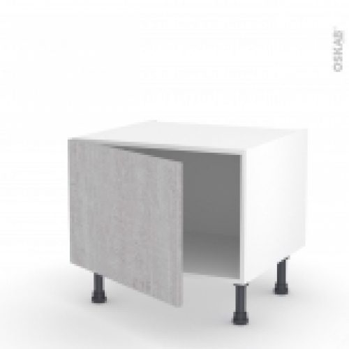 Meuble De Cuisine Bas Hoda Beton 1 Porte L60 X H41 X P58 Cm