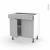 Meuble De Cuisine Bas Hoda Beton 2 Portes 1 Tiroir L80 X H70 X P58 Cm