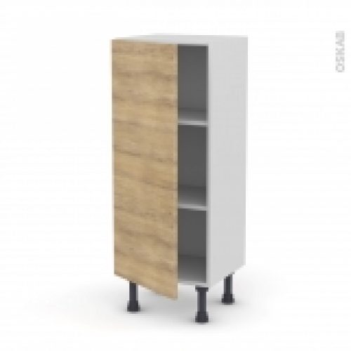 Meuble De Cuisine Bas Hosta Chene Naturel 1 Porte L40 X H92 X P37 Cm