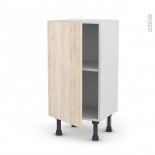 Meuble De Cuisine Bas Ikoro Chene Clair 1 Porte L40 X H70 X P37 Cm