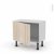 Meuble De Cuisine Bas Ikoro Chene Clair 1 Porte L60 X H41 X P37 Cm