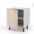 Meuble De Cuisine Bas Ikoro Chene Clair 1 Porte L60 X H57 X P58 Cm