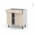 Meuble De Cuisine Bas Ikoro Chene Clair 2 Portes 1 Tiroir L80 X H70 X P58 Cm