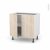 Meuble De Cuisine Bas Ikoro Chene Clair 2 Portes L80 X H70 X P58 Cm