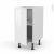 Meuble De Cuisine Bas Ipoma Blanc Brillant 1 Porte L40 X H70 X P58 Cm