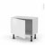 Meuble De Cuisine Bas Ipoma Blanc Brillant 1 Porte L60 X H41 X P37 Cm